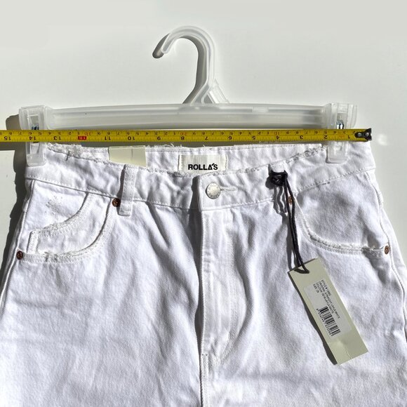 Rolla's Women's Original Straight High Rise Jeans, Layla White Sz 28 - Picture 6 of 8